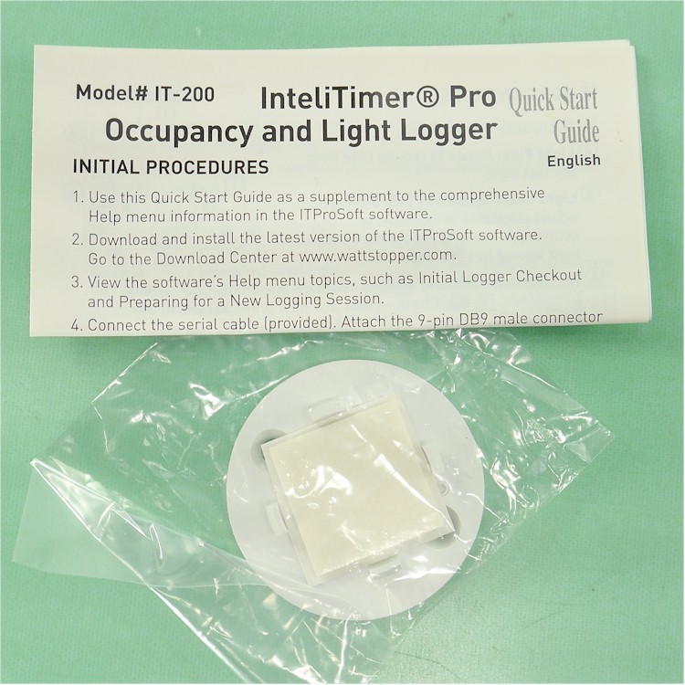 NEW WattStopper IT-200-PC IntelitTimer Pro Occupancy and Light Logger