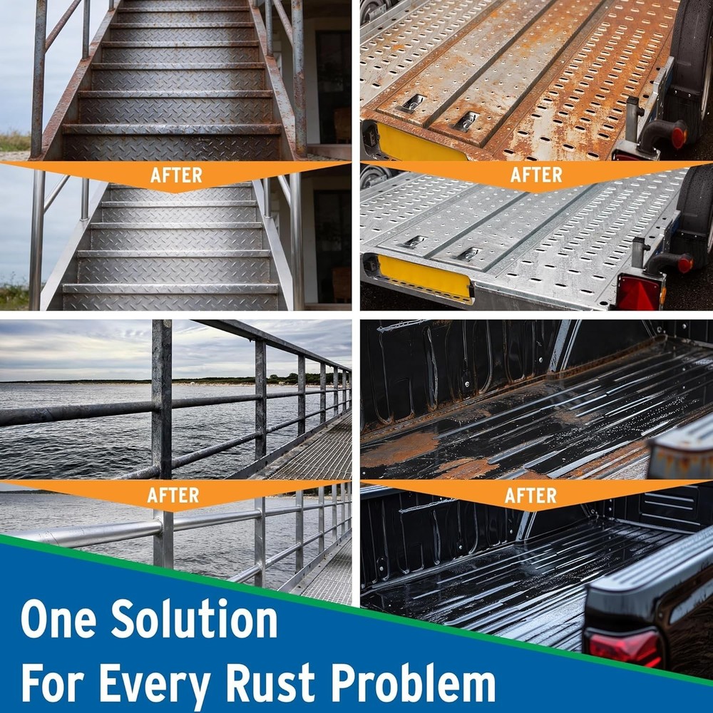 1 Quart Water-Based Rust Converter and Primer - Secure Your Metal Surfaces Today