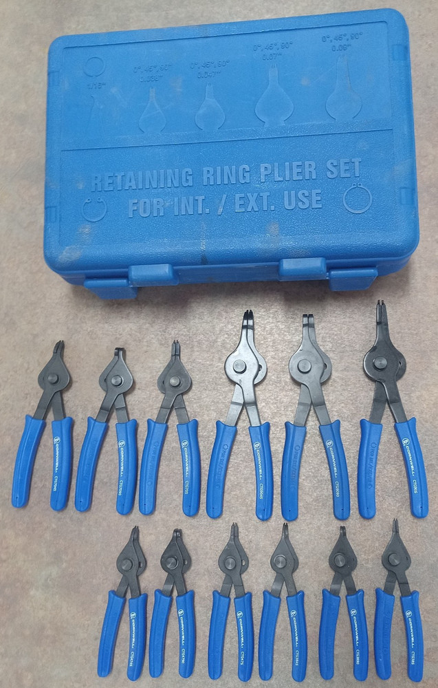 Cornwell 12pc. Retaining Ring Plier Set for Int/Ext Use