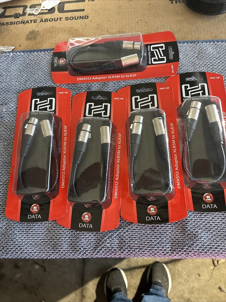 Hosa DMX-106 (5-pack) Bundle