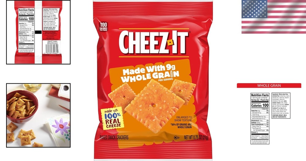 Real Cheese Crackers, 175 Individually Wrapped