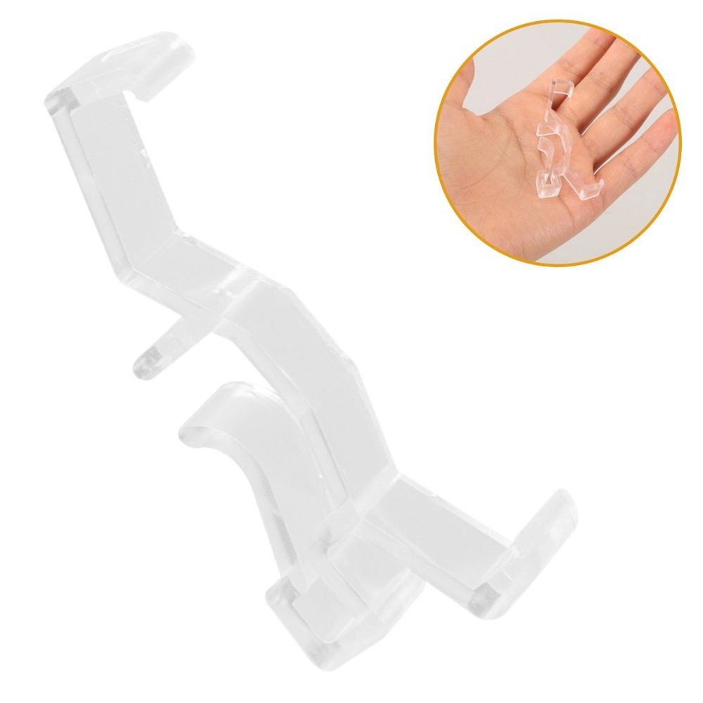 10 Pcs Clear Window Blind Clips Plastic Valance Retainer for Horizontal Blinds