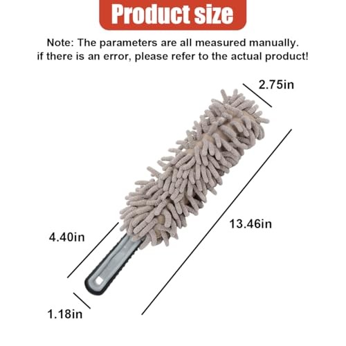 Car Interior Duster, No Scratch Microfiber Cleaning Brush with Camel