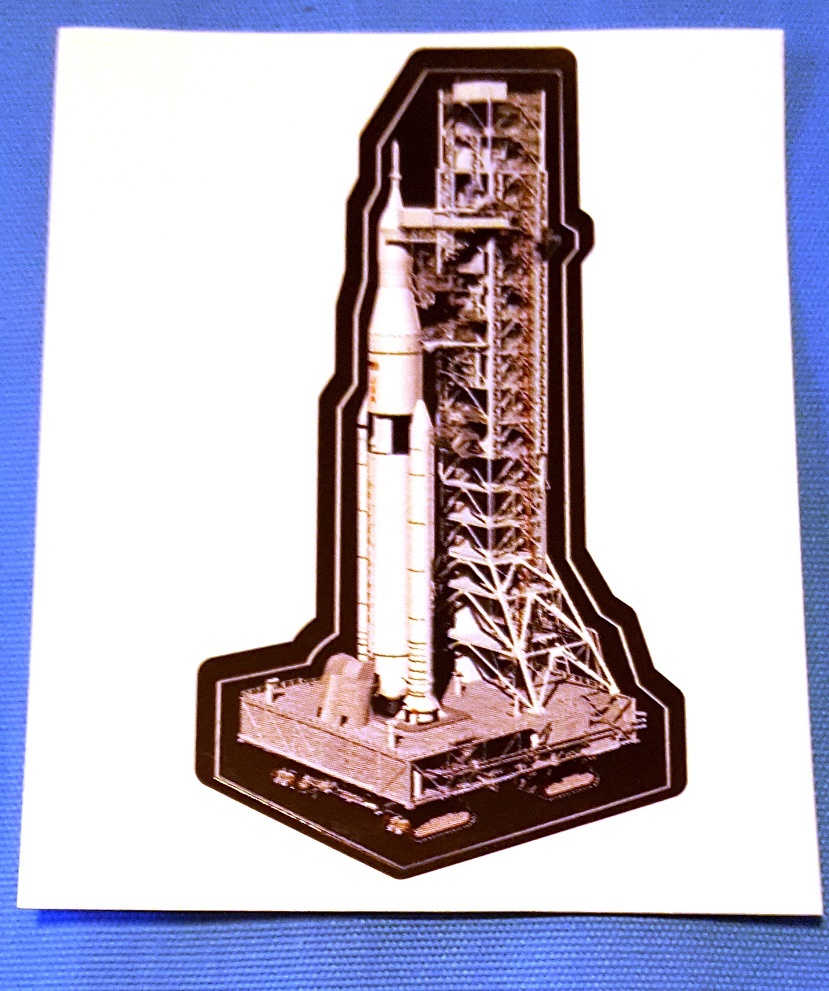 Souvenir 4" NASA Rocket Sticker