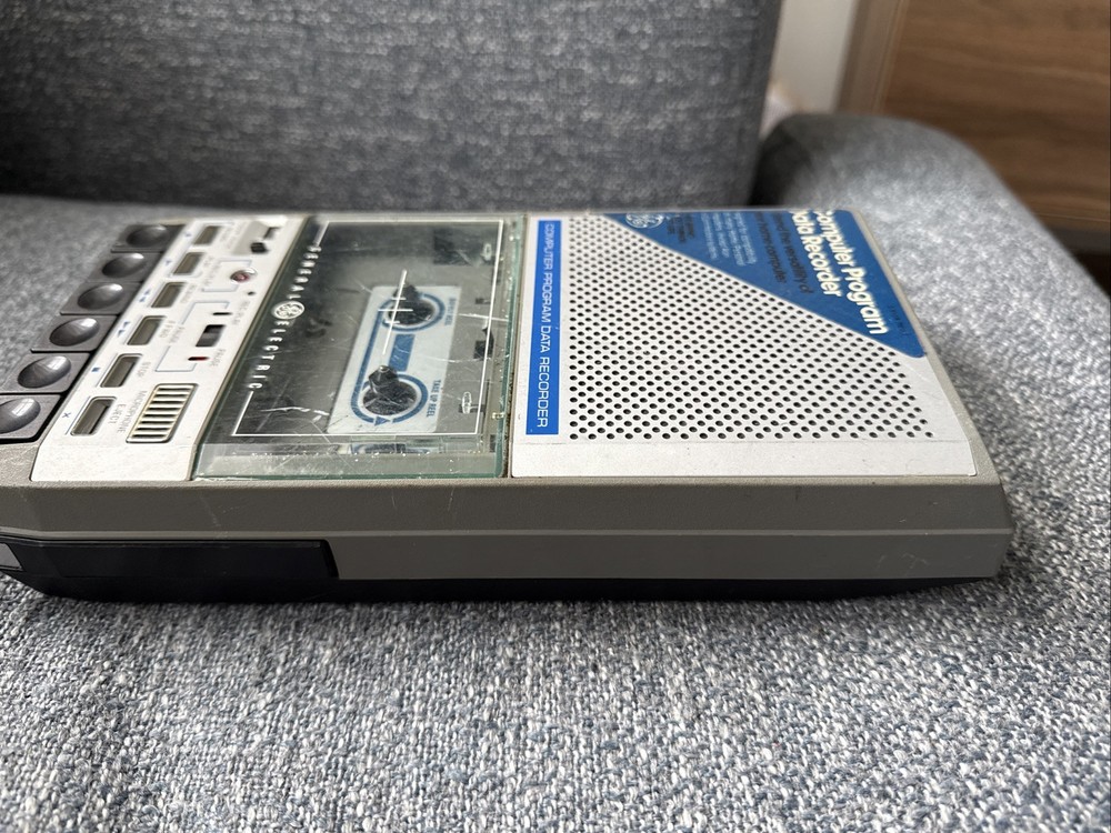 GE Computer Program Data Recorder Cassette Tape Player Untested Parts Read!