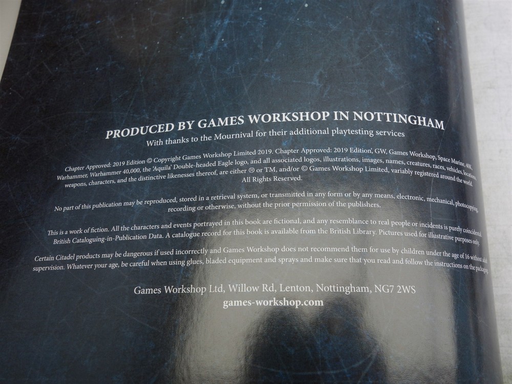 Warhammer 40K: Chapter Approved 2019 Edition (oop 8th ed softcover)