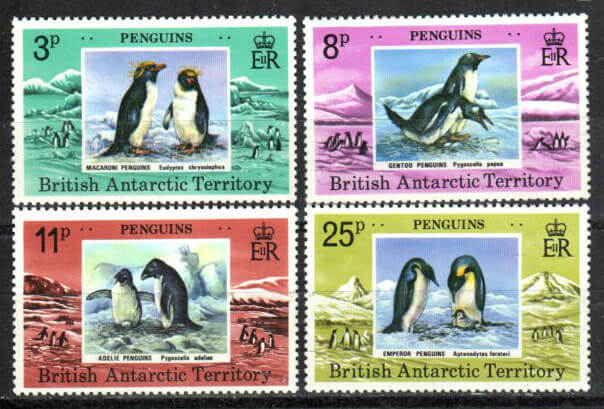 British Antarctic Territory Stamp 72-75  - Penguins