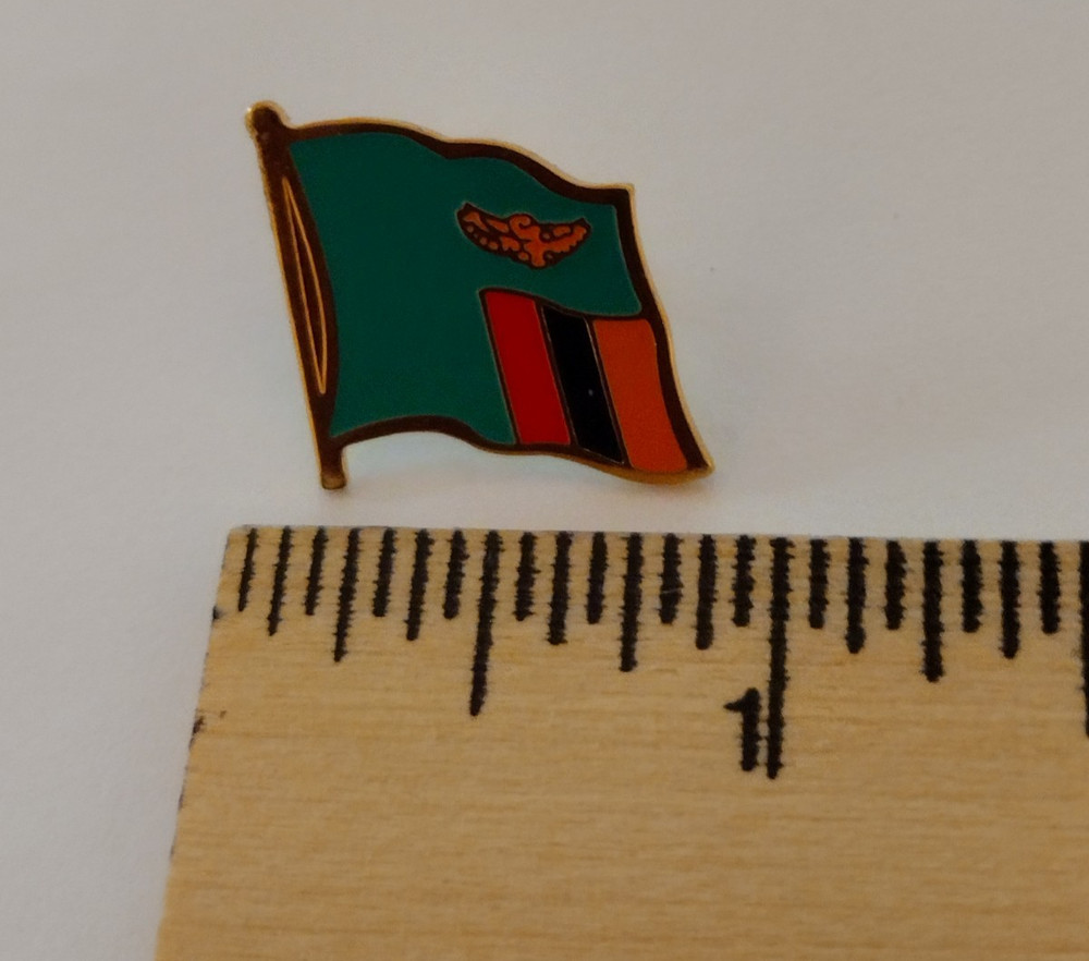 Zambia Flag Small Tack Pin