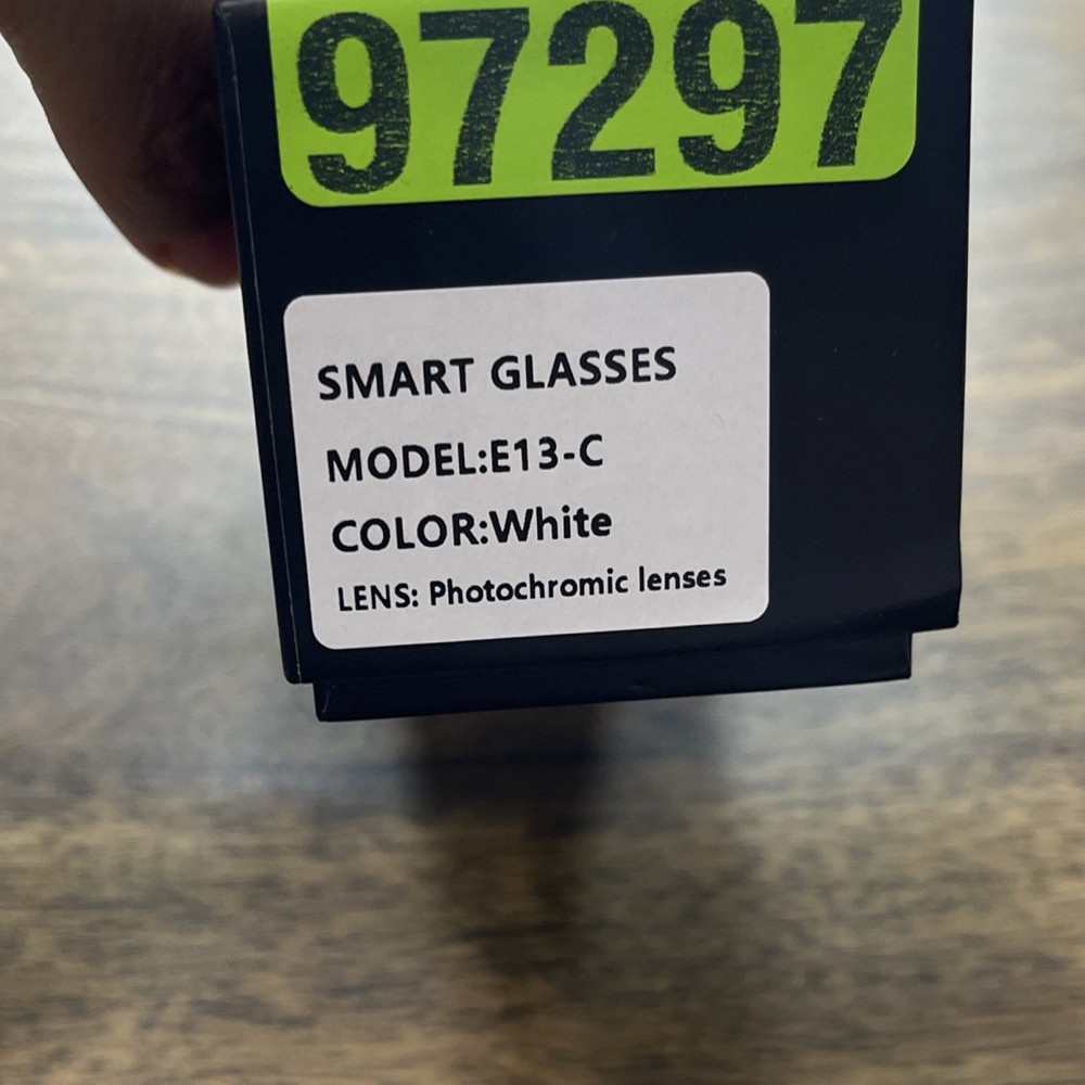 GMSV Smart Glasses Clear Frame USB Connectivity Includes USB Charging Cable