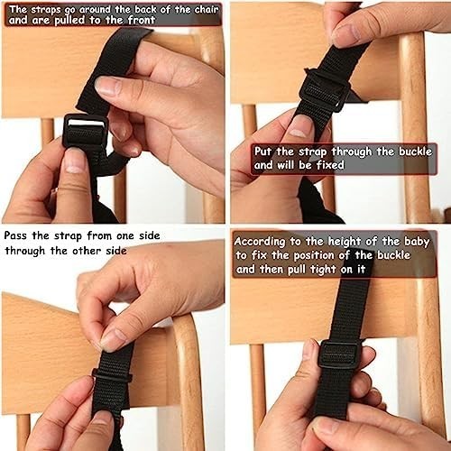 Adjustable 5-Point Safety Belt for Strollers & High Chairs - Easy Installation