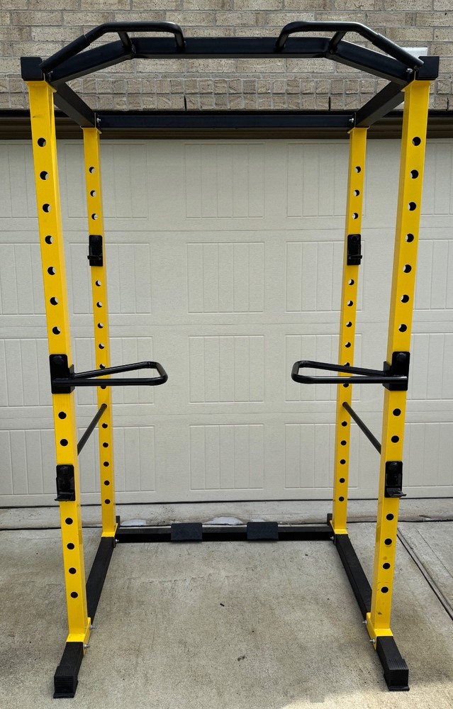 power cage squat rack bench press