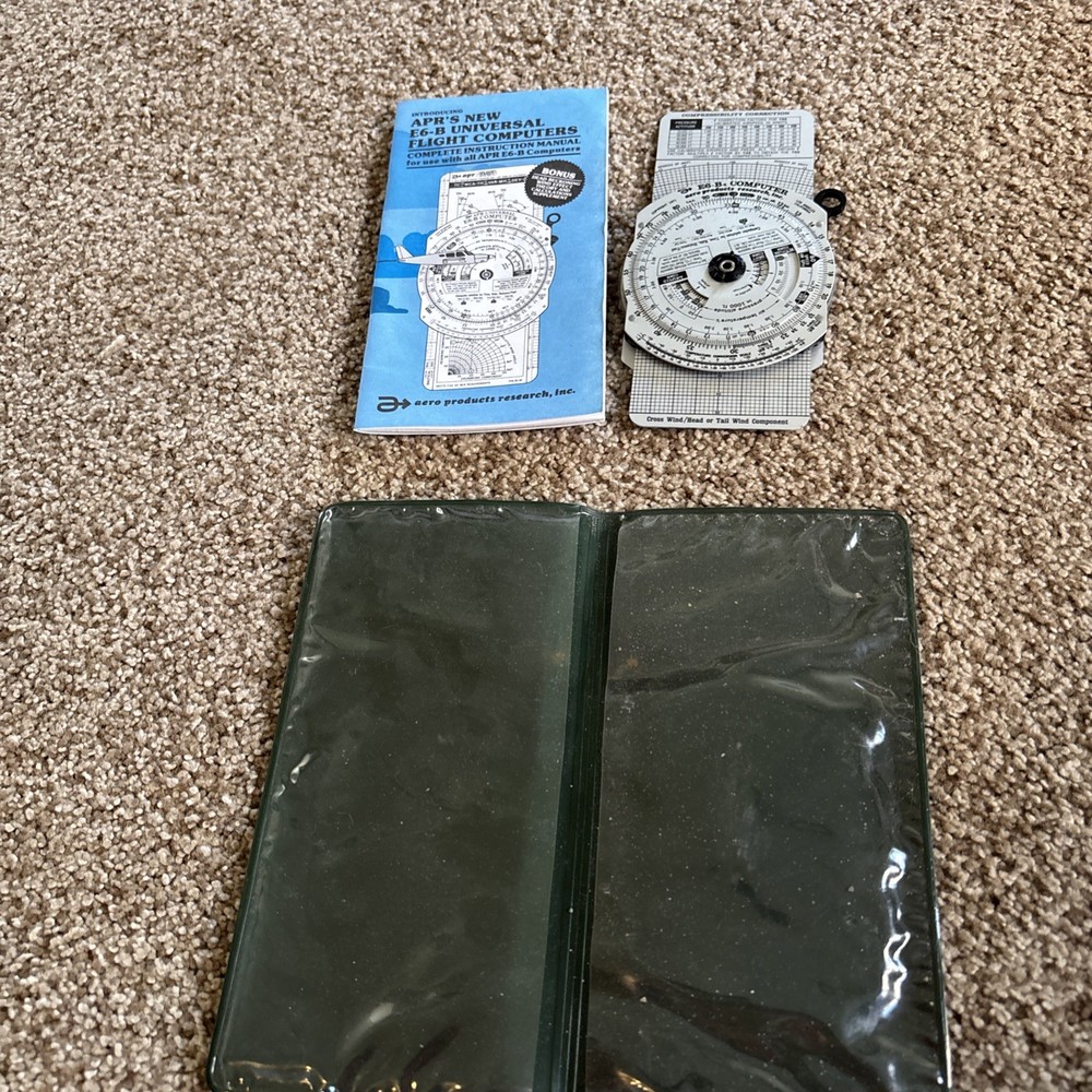 APR’s E6B Universal Flight Computer with Instruction Manual