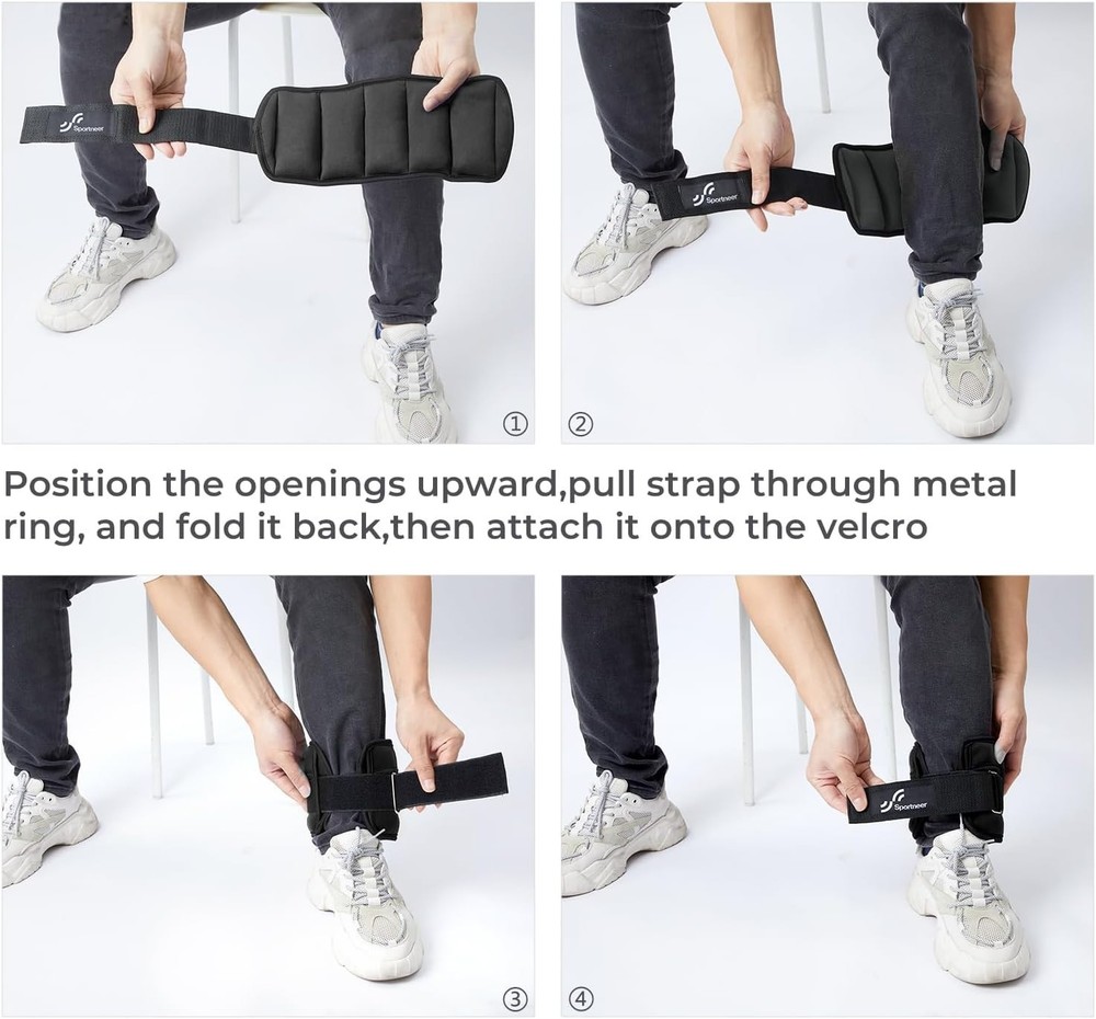Versatile Adjustable Ankle Weights for Walking, Running, and Strength Training
