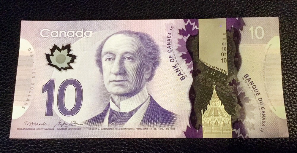 Canada $10 polymer FTN change over Bank Notes UNC. only 7,182 k printed