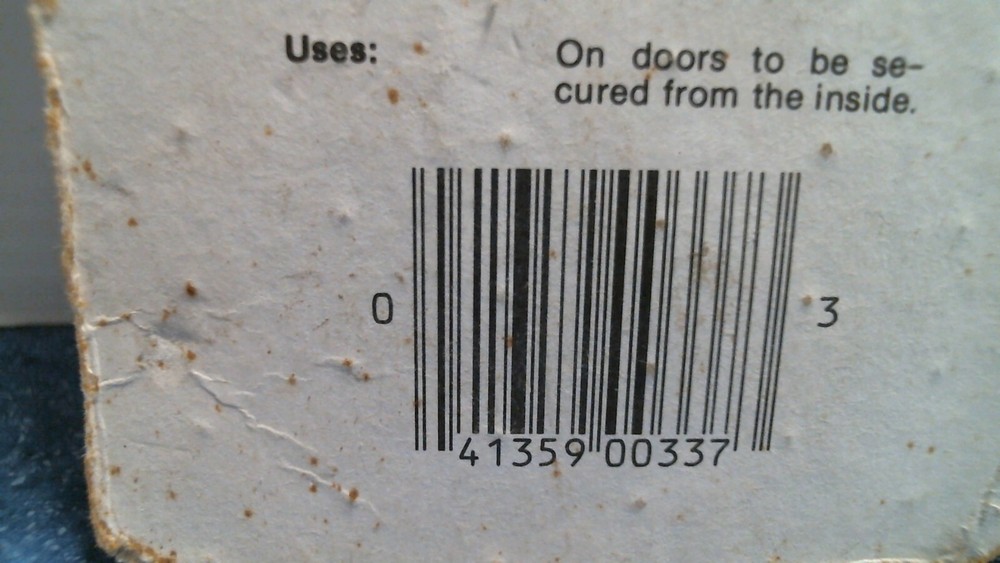 Hager 5-3/4" Security Bolt (CD1403 US4) FS