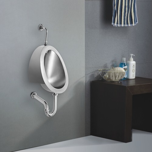 Wall Mount Male Bathroom Urinal Automatic Smart Sensor Flush Urinal Flusher