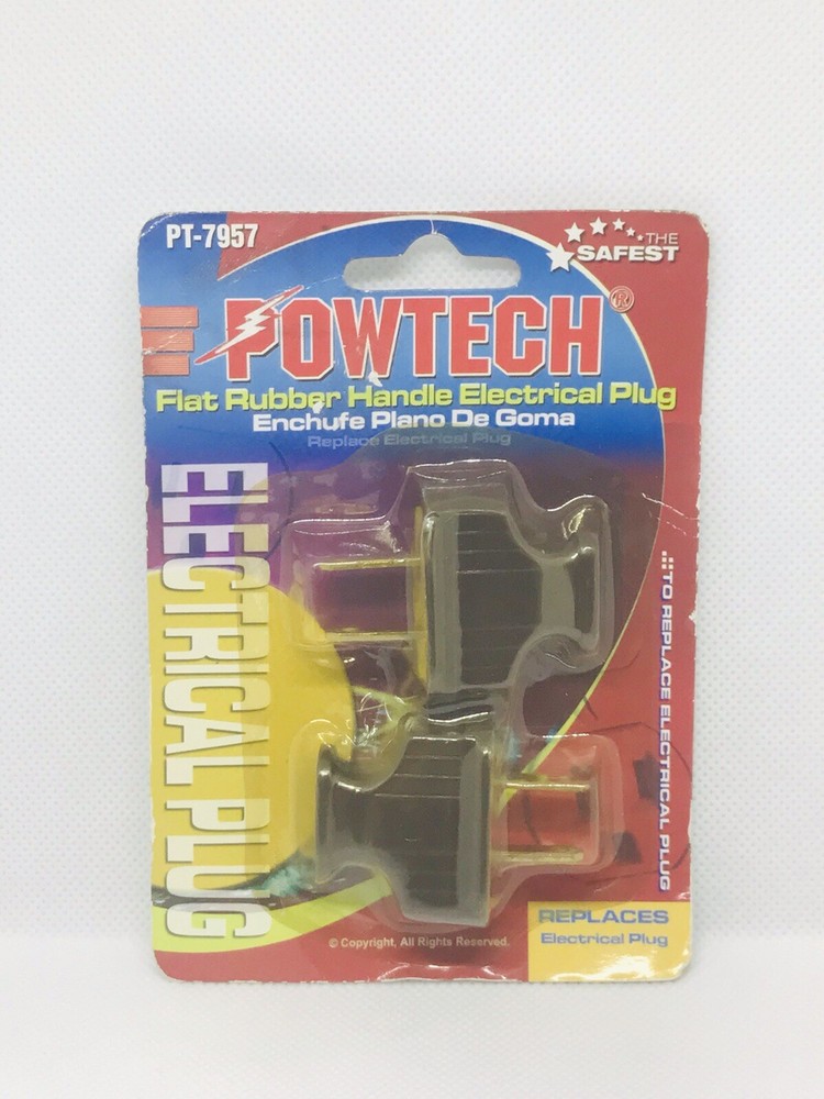 Powtech Flat Rubber Handle Electrical Plug Replaces -PT-7957…79