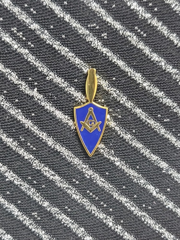 Masonic Trowel Square & Compass Lapel Pin