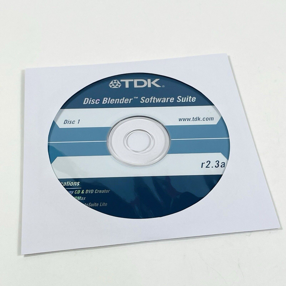 TDK Disc Blender Software Suite Disc 1 CD-ROM r2.3a