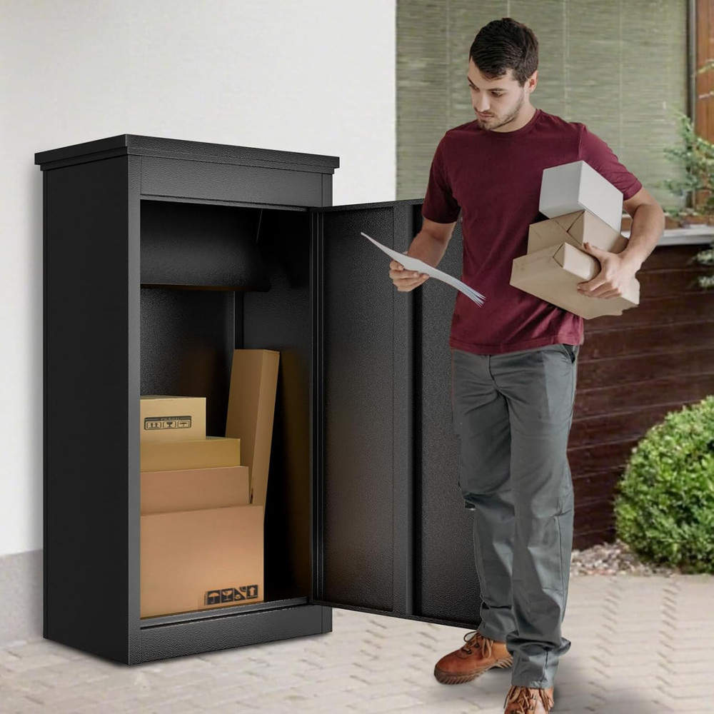 Package Delivery Boxes for Outside, Extra Large Parcel Drop Box with Combination