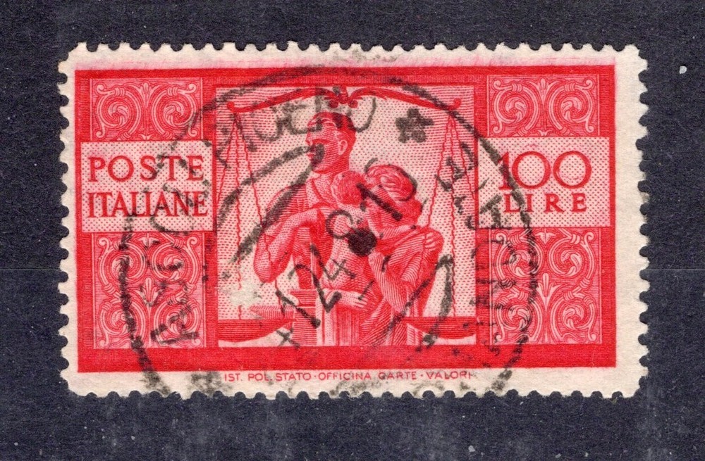 100 Lire Democratic Variety Double Engraving