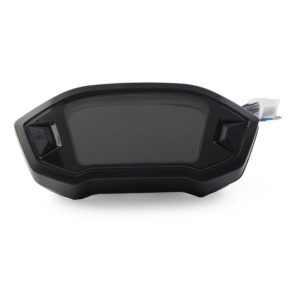 Universal LCD LED Digital Motorrad Kilometerzähler Tachometer 12V