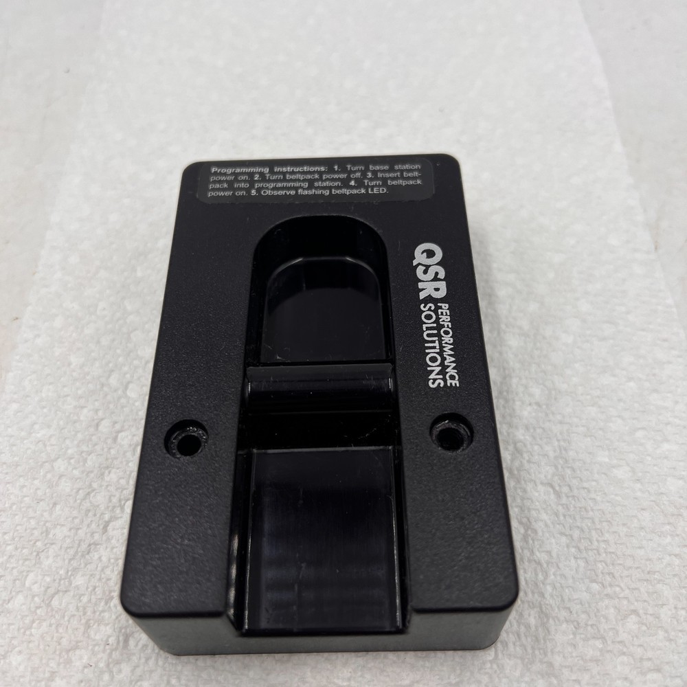 QSR Performance Solutions Drive Thru Belt Pack Programming Station Dock HME