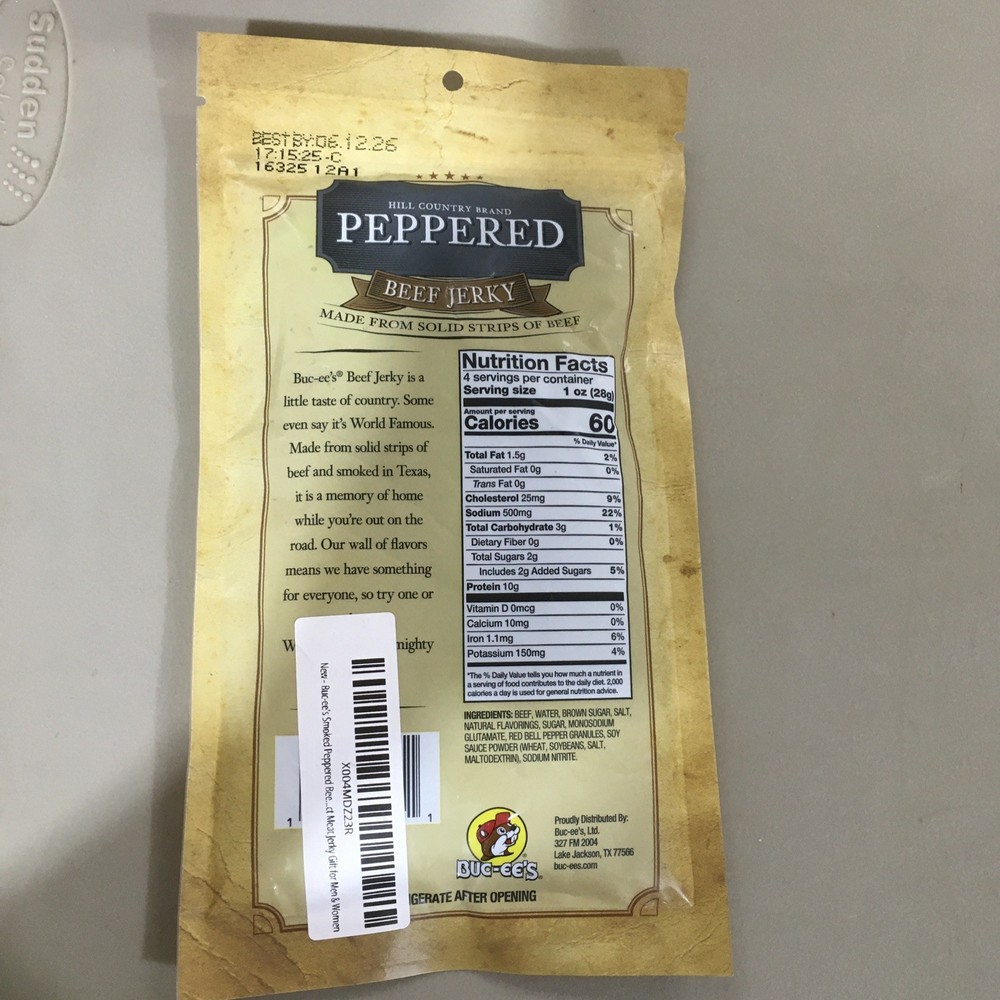 Bucee’s Peppered Beef Jerky 4oz