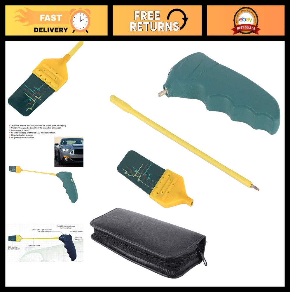 Mini Auto Ignition Coil Tester - Professional Plug & Play Diagnostic Tool for Ca