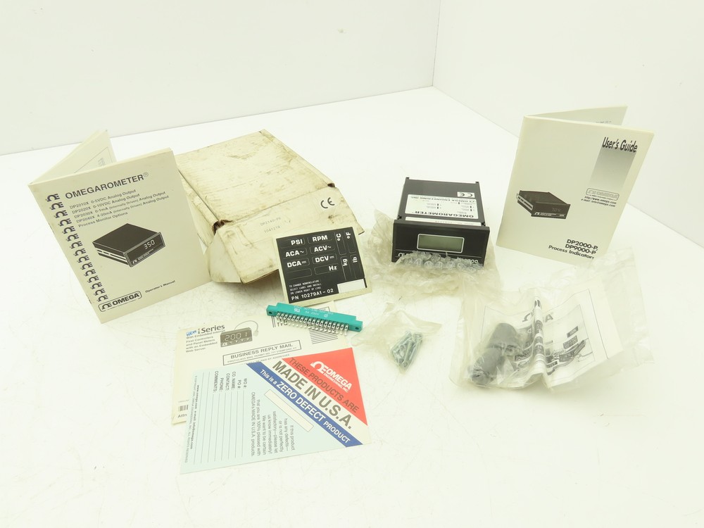 Omega DP2140-P8 Digital Panel Meter Display 120V DP2000 Omegarometer