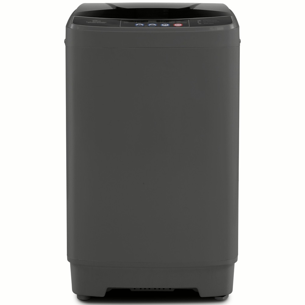 Washing Machine 15.6lbs Capacity Fully Automatic Compact Washer with Drain Pump