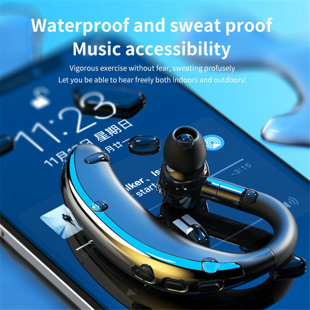 Wireless Bluetooth Earphone Ear Hook Handsfree Headset For iOS Android Phones
