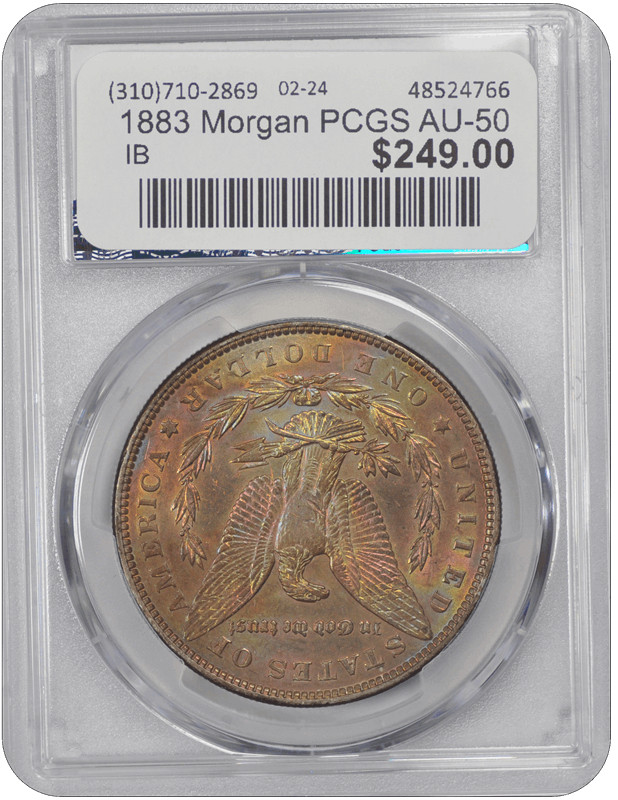 1883 Morgan PCGS AU-50