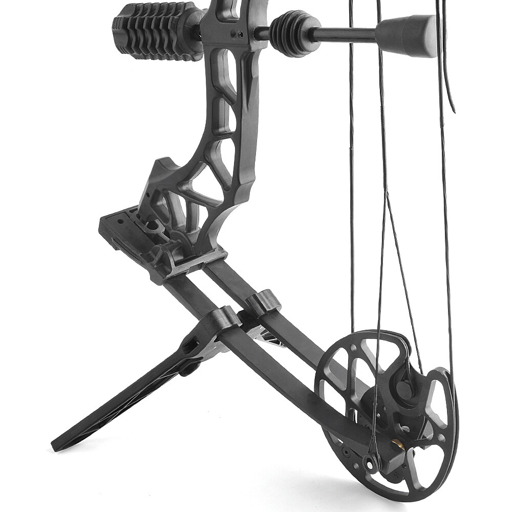 Archery Compound Bow Stand Holder Kick Rack Legs Bracket Bow Support Shooting