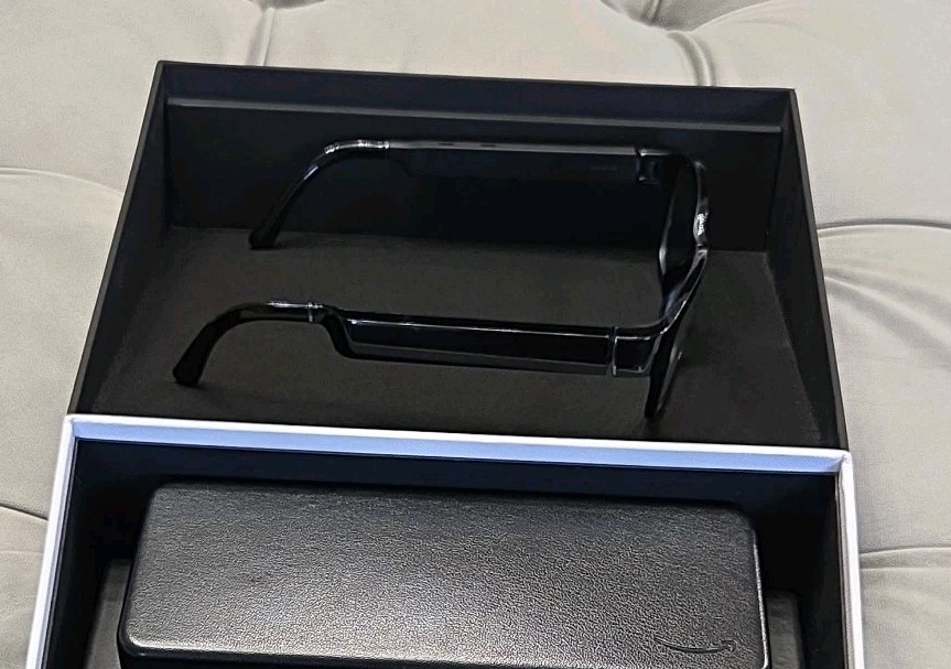 Amazon Echo Frames 1st Generation New Open Box Black Rectangle Smart Glasses