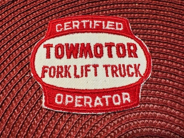 Towmotor Forklift Truck Certified Operator Patch