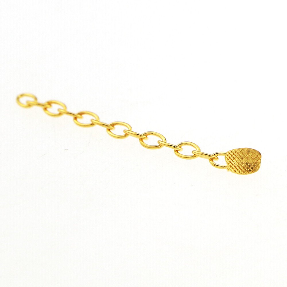 10 Pcs Dental Orthodontic Traction Chain Gold Plated Lingual Button Rectangular