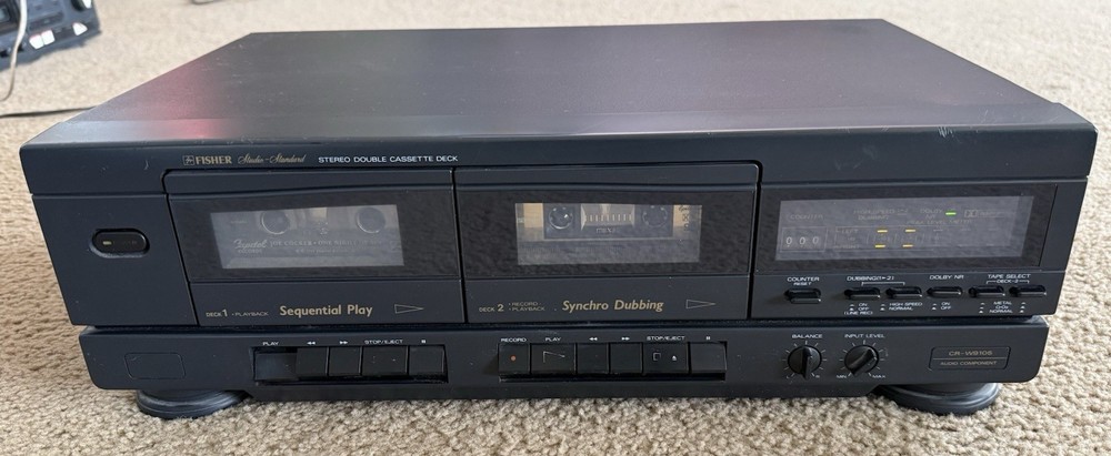 Fisher CR-W9105 Studio Standard Stereo Double Cassette Deck