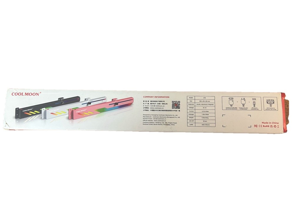 CoolMoon GT8 Horizontal GPU Support 5v ARGB