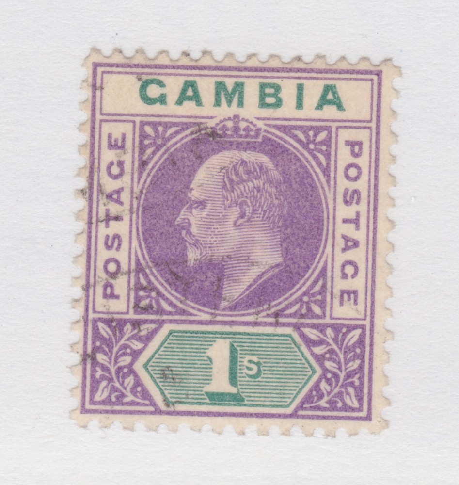 GAMBIA #35 lightly postmarked