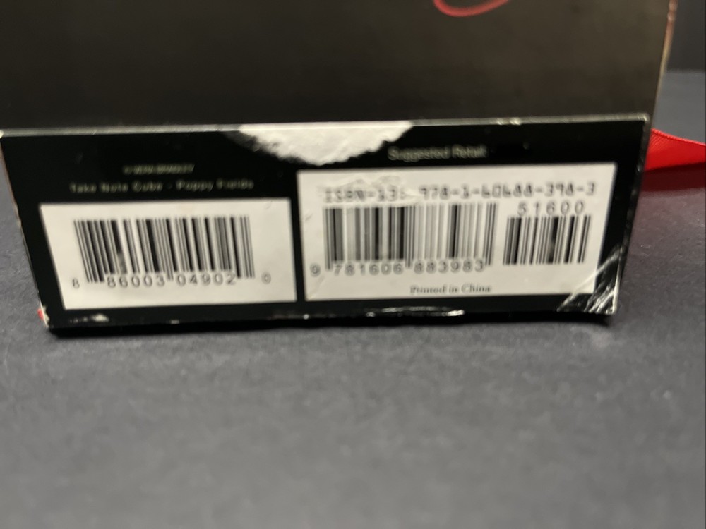 Vera Bradley NWT Take Note Cube Note Paper Poppy Fields Rare Print Notes Sealed