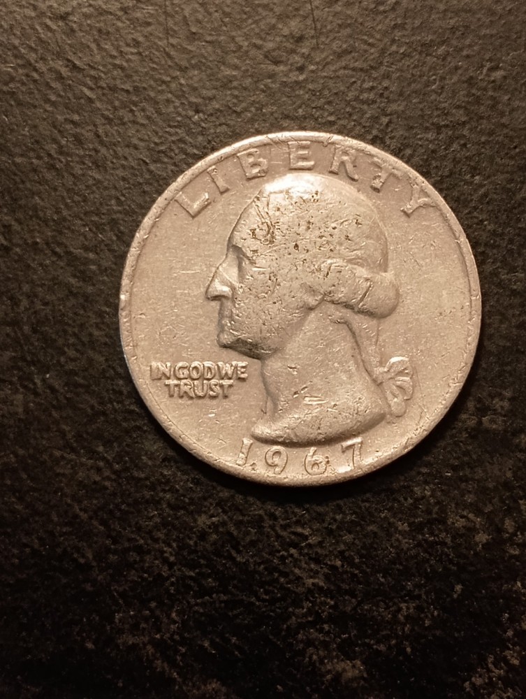 1967 QUARTER - NO MINT MARK