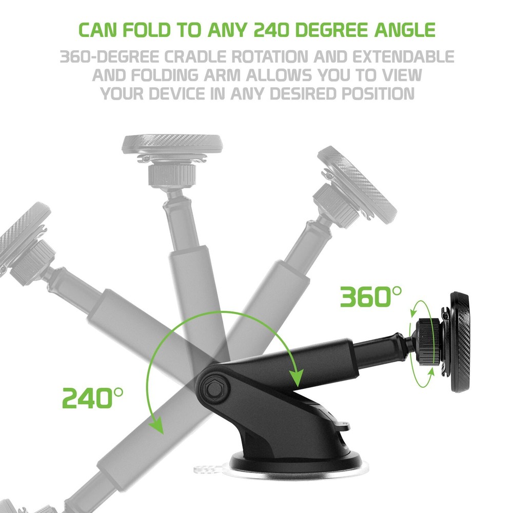 Magnetic Car Dashboard/Windshield Phone Mount - iPhone 13 Pro Max Mini 12 11 SE