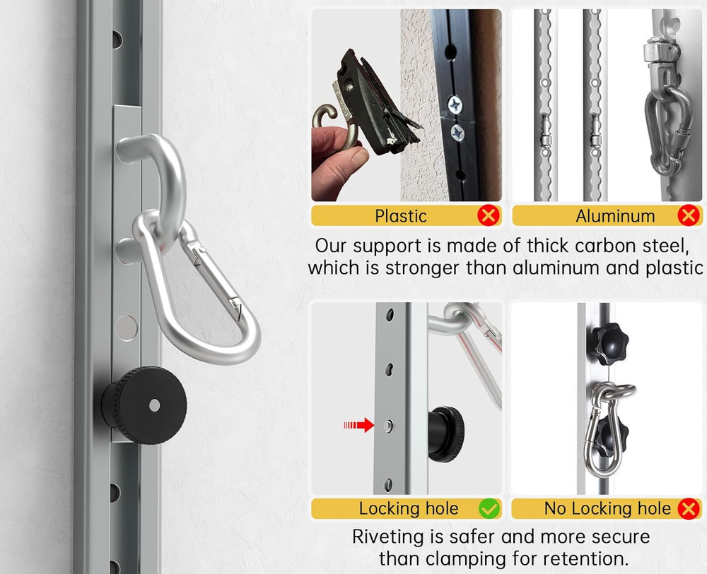 Adjustable Wall-Mounted Anchor Fitness System with Automatic Locking Function， R