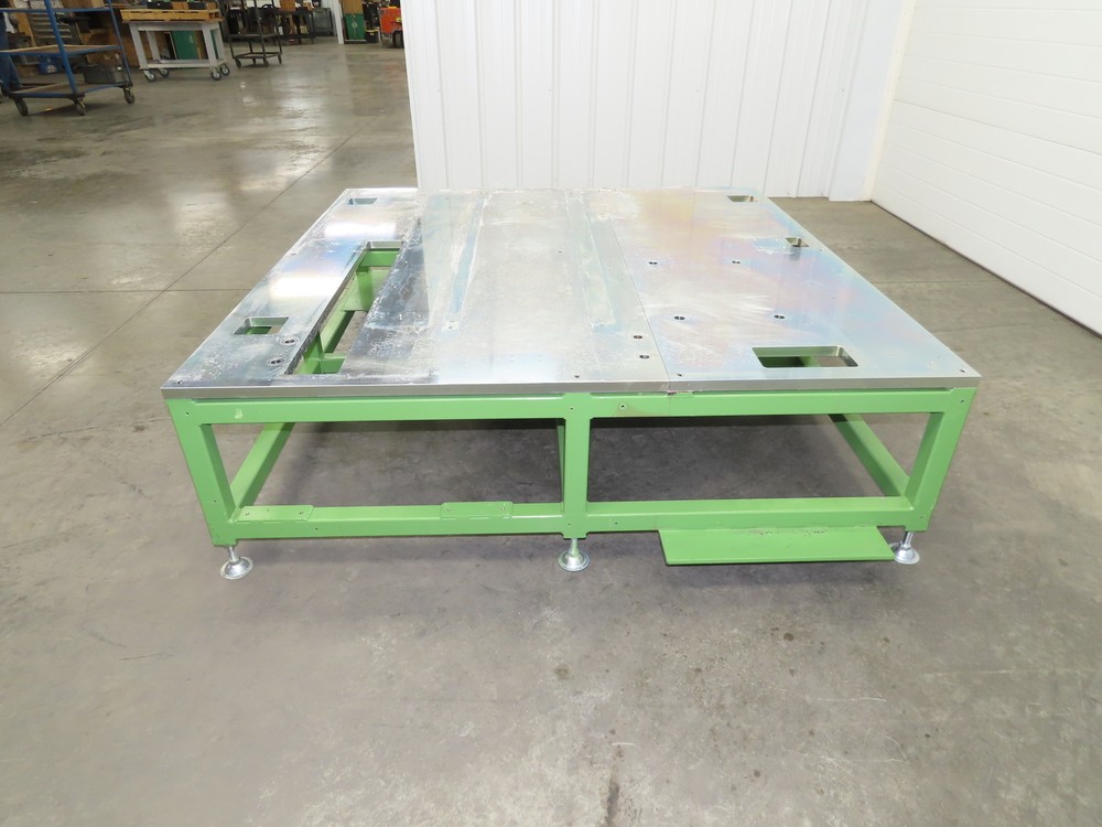 1" Steel Top Machine Base Welding Layout Table Work Bench 64x65" 19"H