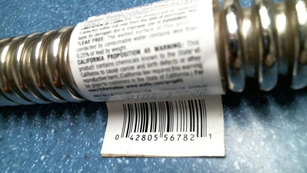 Watts Flexible Water Heater Connector 3/4" FIP x 3/4" SWT x 18" (56782) FS