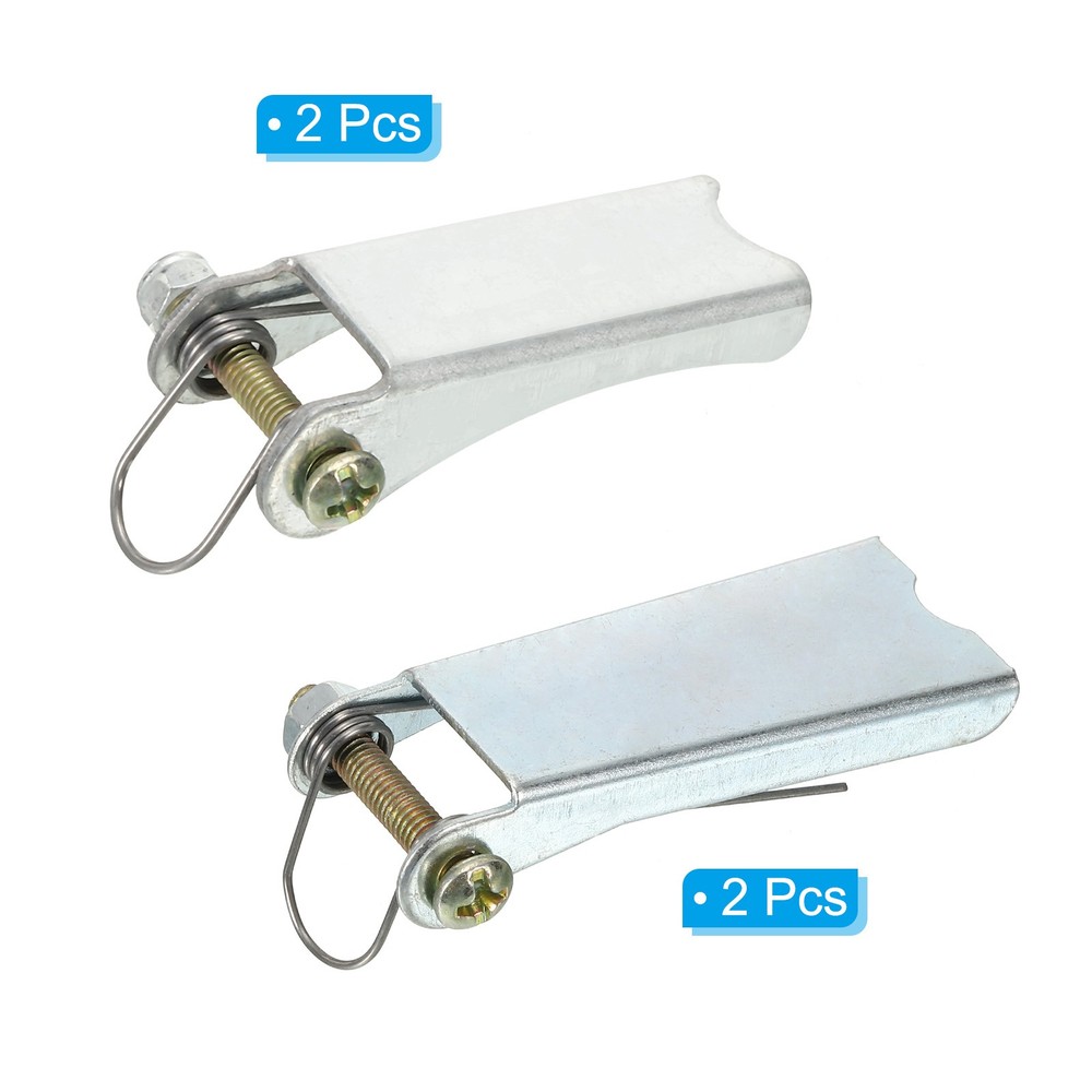 4Pcs Replacement Hooks Latch 2 Size Metal Towing Receiver Hitch Silver