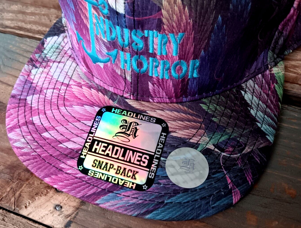 Industry Horror Snap Back Ball Cap Hat NEW