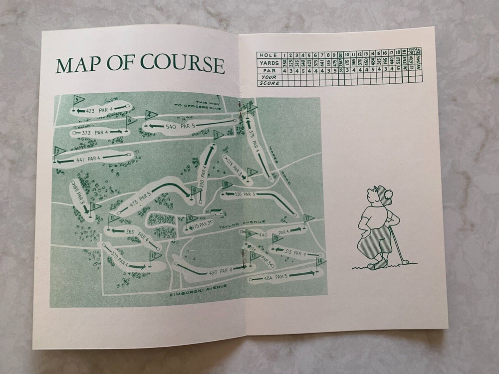 Second Army Golf Tournament program, Ft. Meade, MD, July 1955