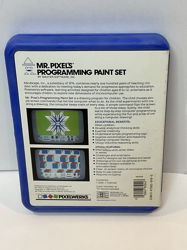 Vintage Apple II Software Mr. Pixel's Programming Paint Set